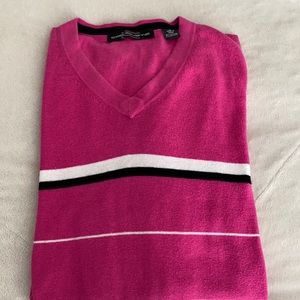 V neck sweater cotton and cashmere blend